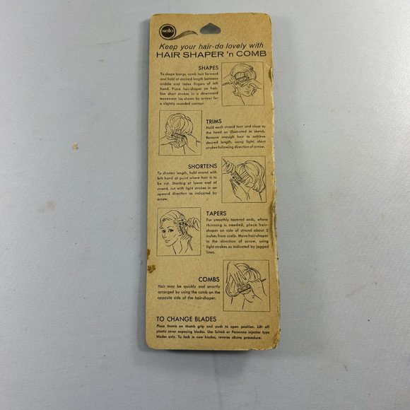 Vintage Solo Hair Shaper N Comb Trimmer Taper Comb Pink NO Blades Open Package